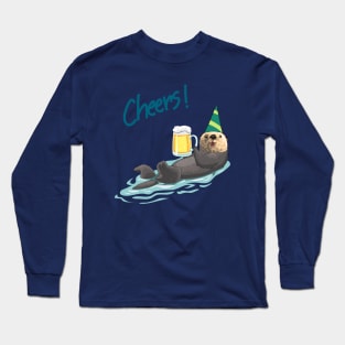 Otter Cheers Beer Long Sleeve T-Shirt